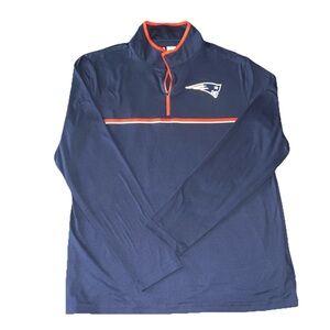 New England Patriots 1/4 zip pull over by NFL team apparel men’s Sz L NWOT